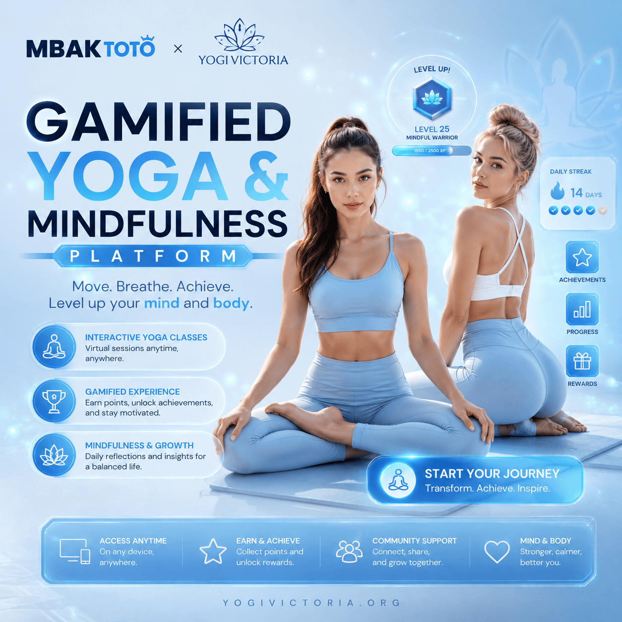 Mbaktoto x Yogi Victoria | Gamified Yoga & Mindfulness Platform